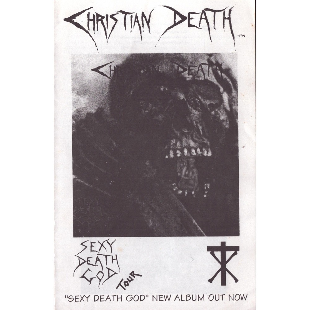 Christian Death Sexy Death God 1994 USA Tour Program Concert Ephemera VG - Picture 1 of 3